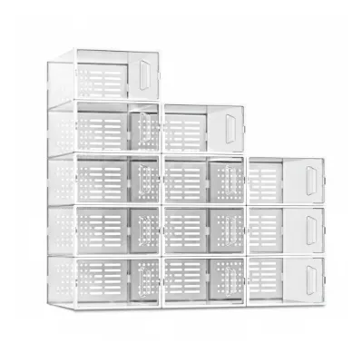 Stackable Shoe Storage Box with Lid — photo 4