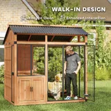 Extra Large Dog House — Wood Outdoor Dog Kennel with Platform — photo 3