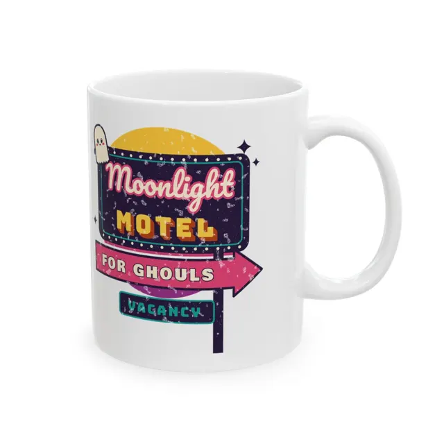 Moonlight Motel For Ghouls Mug