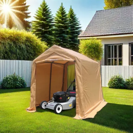 Outdoor Portable Gazebo Storage Shelter Shed with 2 Roll Up