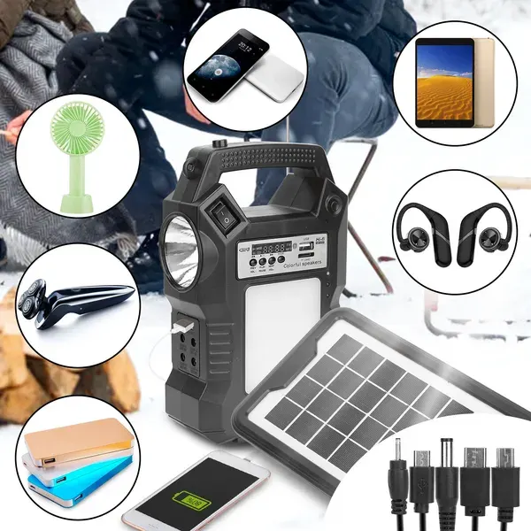 Portable Solar Power Station Rechargeable Backup Power Bank — photo 5