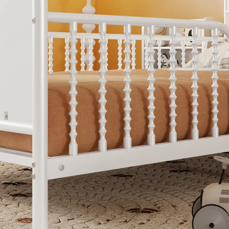 Twin Size Metal Platform Bed Frame with Light — photo 5