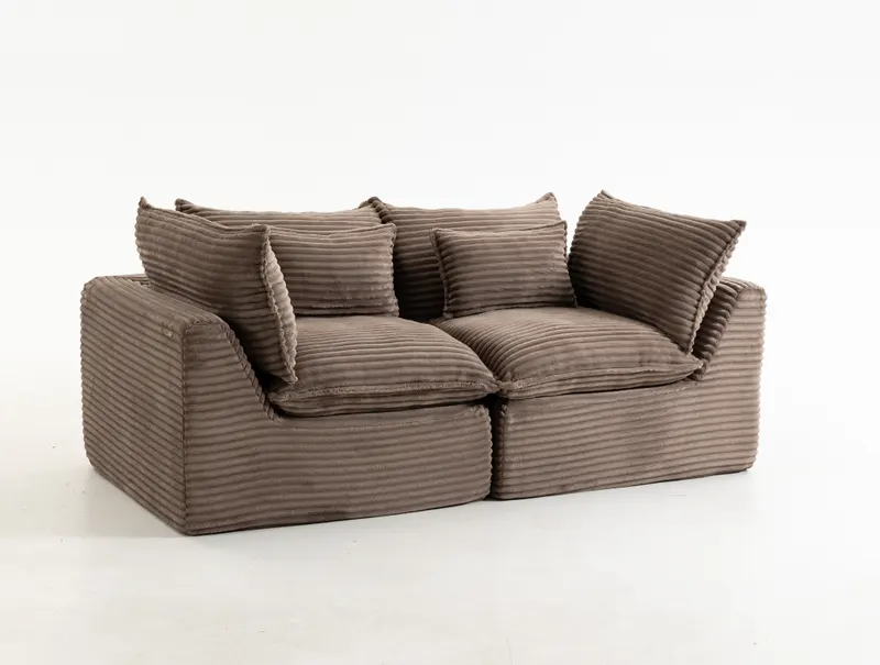 74.8" Width Cloud Couch Oversized Modular Sectional Sofa True β photo 2