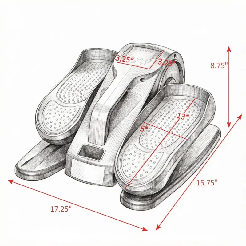 Under Desk Elliptical Machine — Powered Leg Exerciser — photo 8