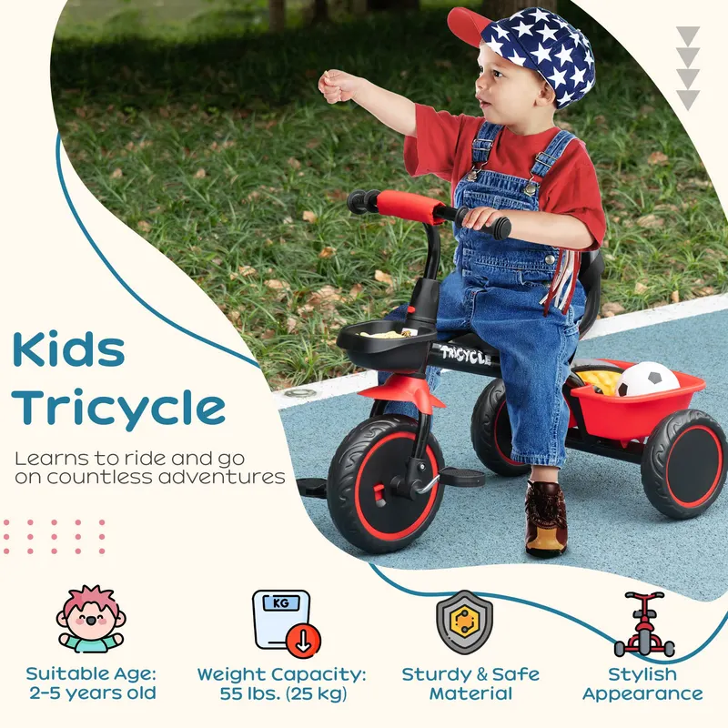 Tricycle for Toddlers Age 2-5 with Adjustable Seat — photo 5