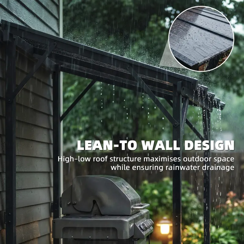 Hardtop Grill Gazebo β Lean-to BBQ Shelter with Polycarbonate β photo 6