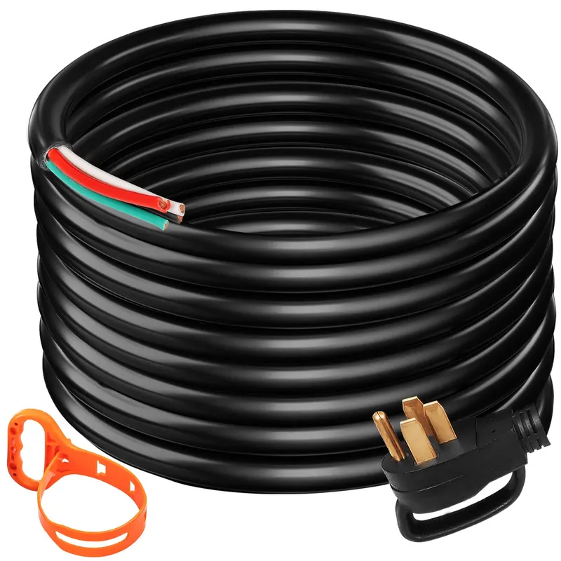 50Ft 50Amp Generator Extension Cord 6 Gauge STW 6/3+8/1 — photo 2