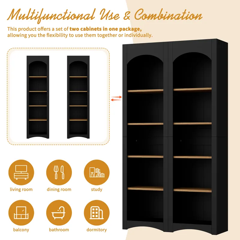 ON-TREND Free Standing 5 Tier Bookshelves — photo 3