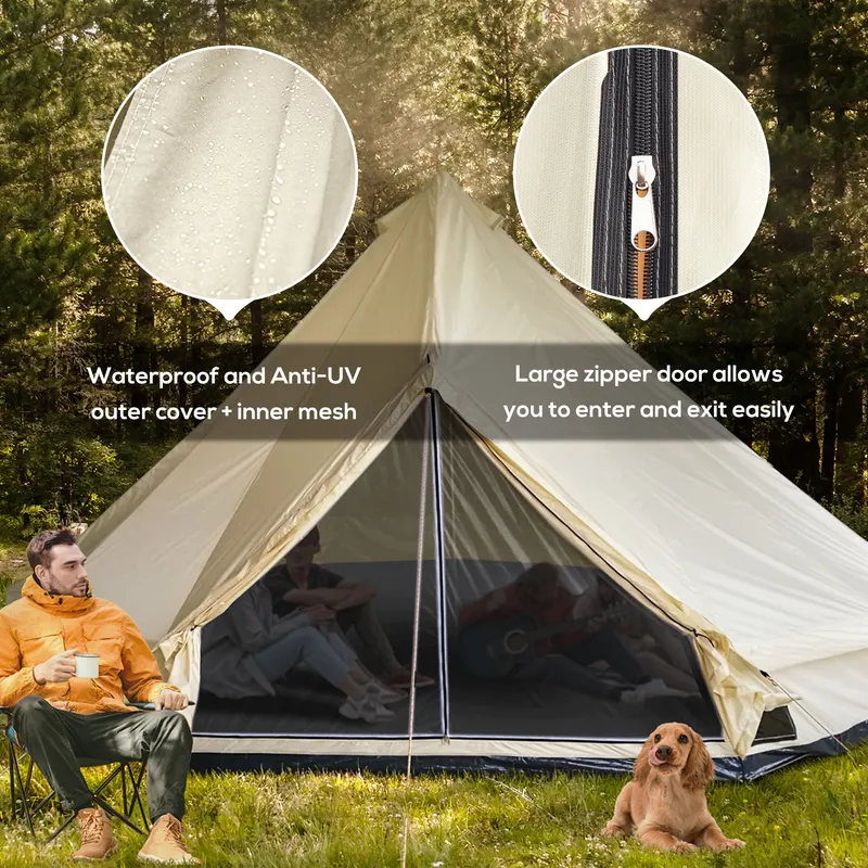 10-Person Large Waterproof Yurt Camping Tent β photo 4