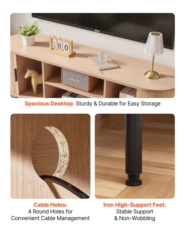 TV Stand — Boho Entertainment Center for TVs Up to 58 in — photo 5