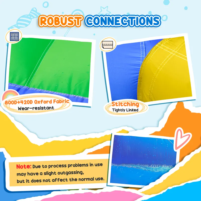 6-in-1 Inflatable Water Slide with Splash Pool — photo 4