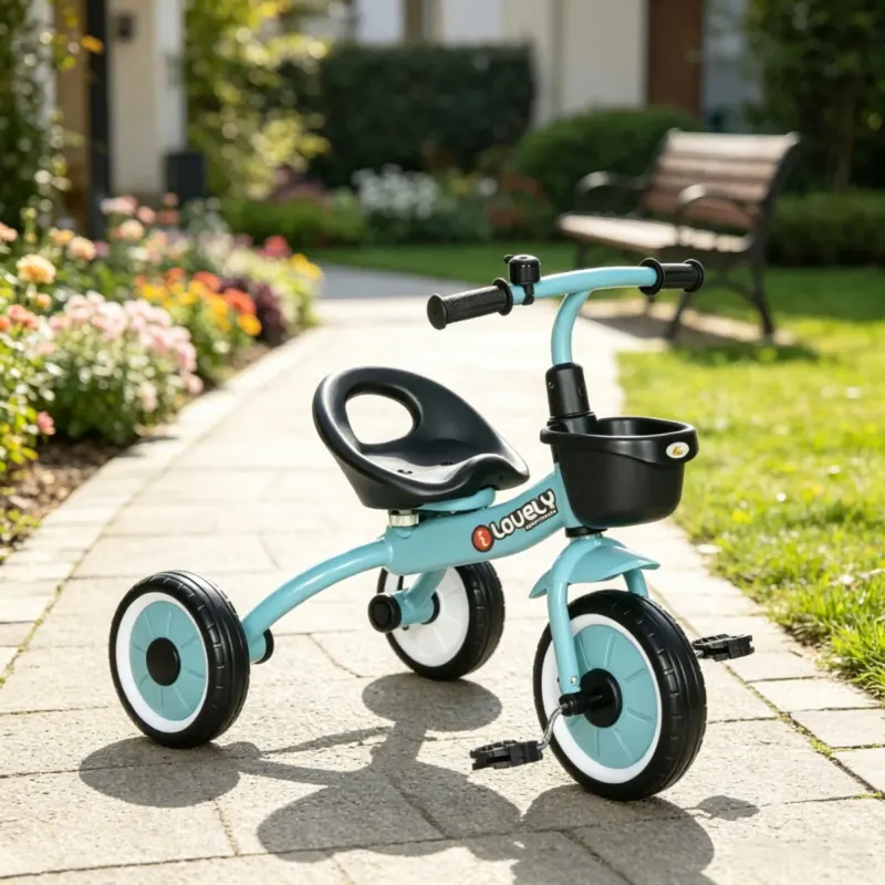 Blue 3-Wheel Toddler Tricycle: Kids Bike for Children 2-5 Years — photo 3