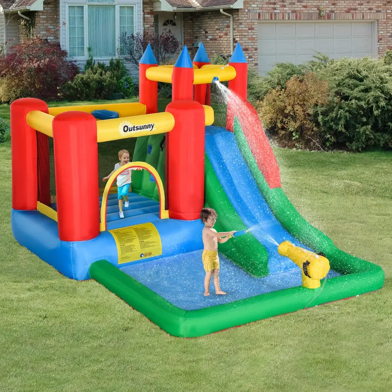 Kids Bounce House Inflatable Slide with Splash Pool — photo 2