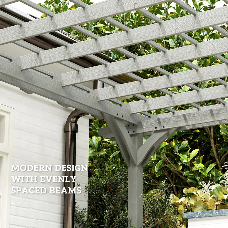 Outdoor Pergola β Wood Gazebo Grape Trellis with Stable β photo 8
