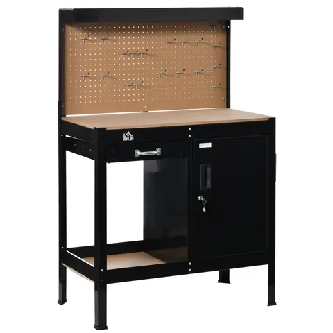 Multipurpose Workbench β Workshop Tool Table with Slide Drawer.