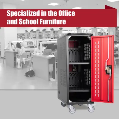 16 Bay Mobile School Charging Cart Station for Chromebook — photo 5