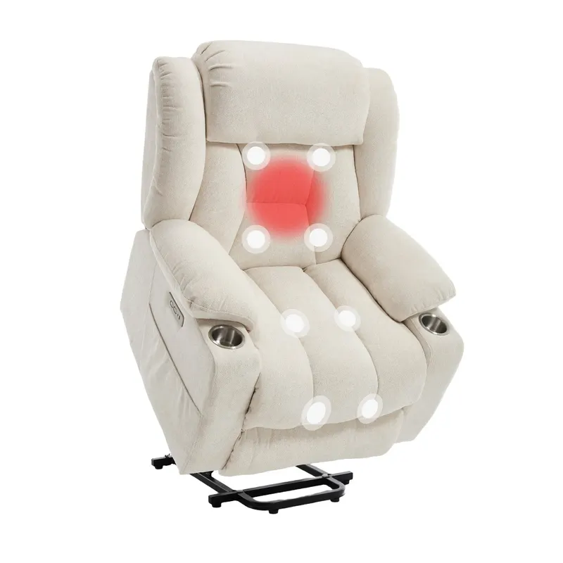 Power Lift Recliner Chair with Massage & Heat
