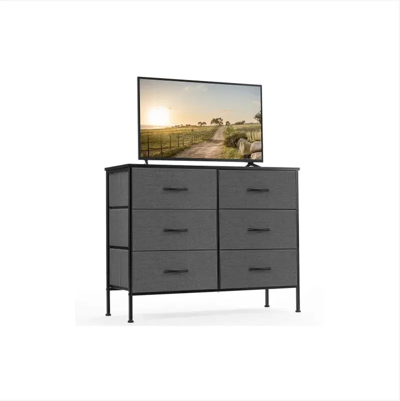 Dresser for Bedroom 6 Drawers Wide Fabric Storage Units Chest — photo 2