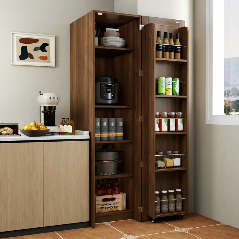Kitchen Pantry Cabinet — Brownfreestanding Buffet Cupboards