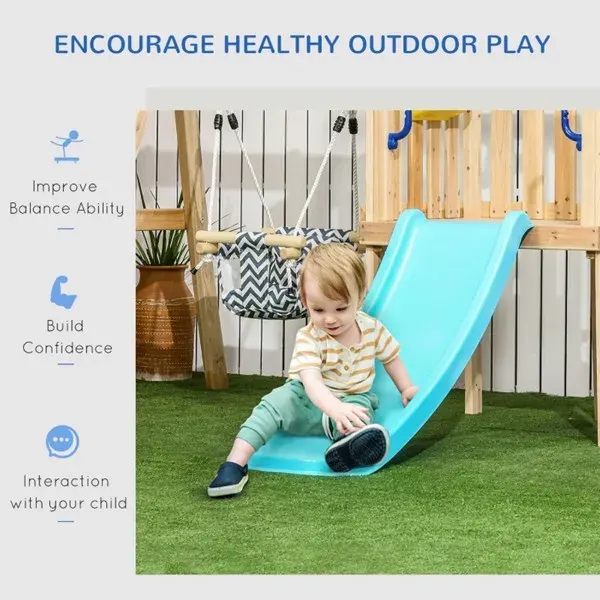 Wooden Swing Set Toddler Slide β photo 8