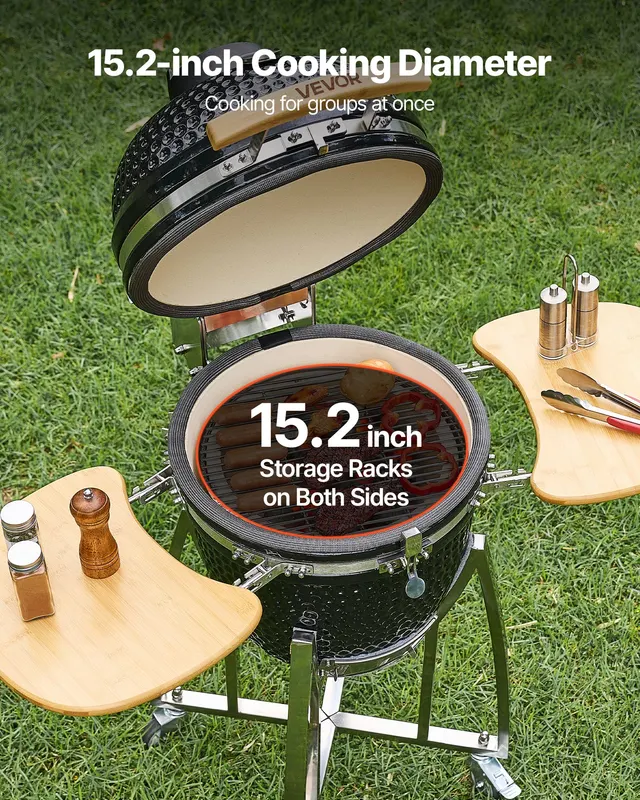 Charcoal Smoker and Grill β 18" Kamado Charcoal BBQ Smoker β photo 2