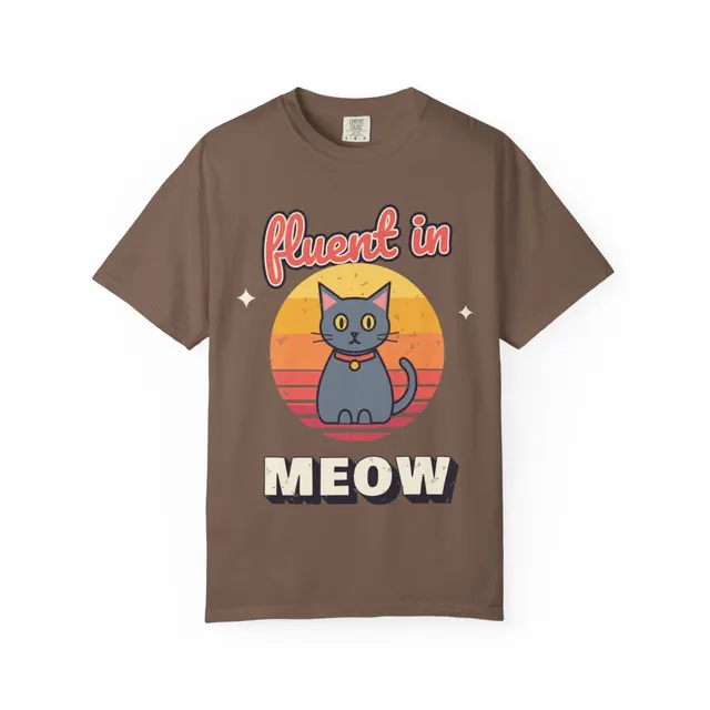 Fluent In Meow Comfort Colors® Tee