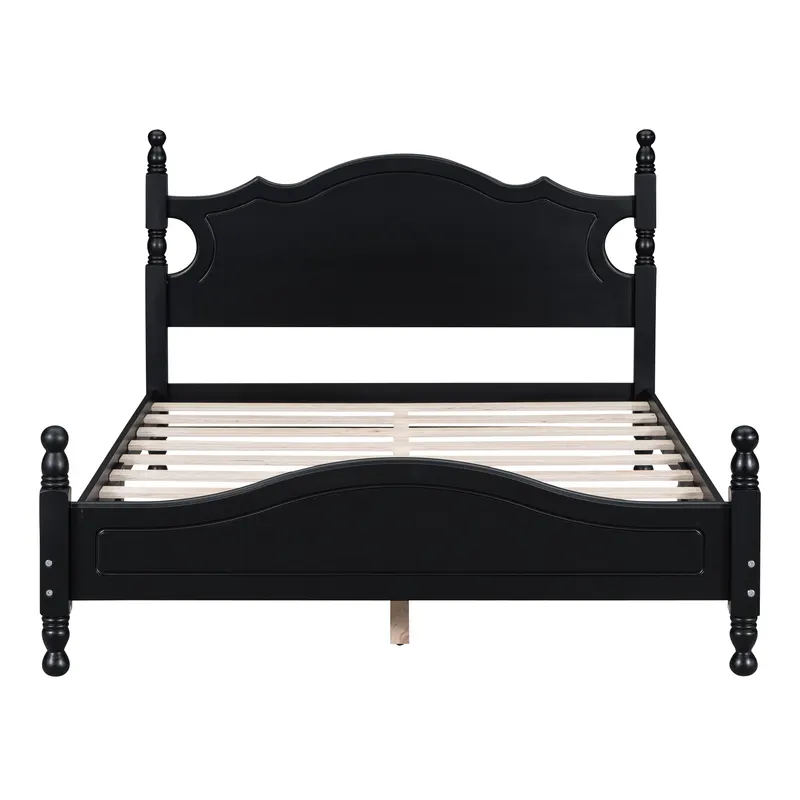 Full Size Wood Platform Bed Frame — photo 4