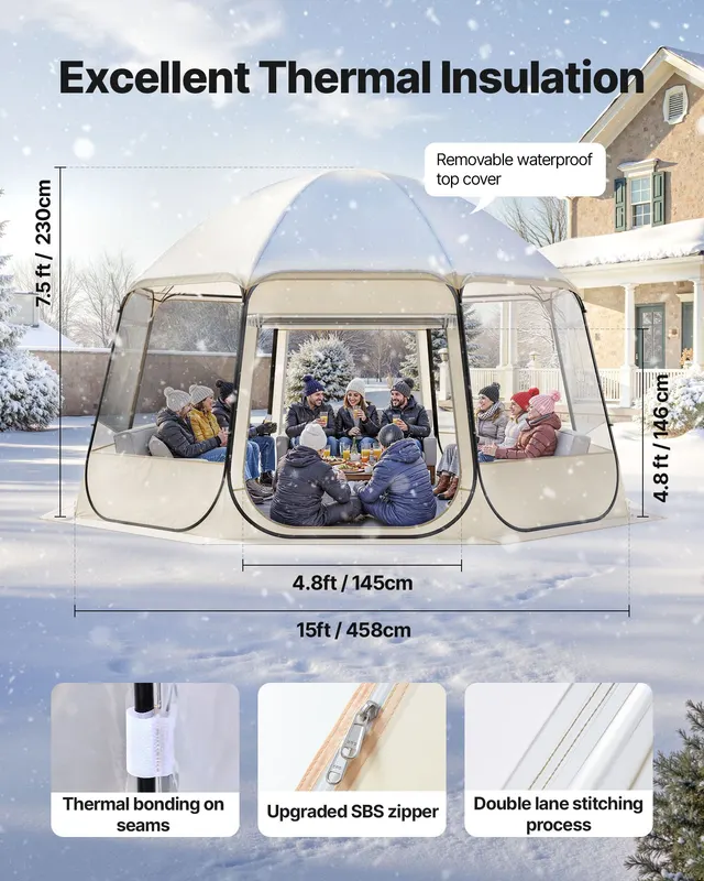 Pop Up Bubble Tent β 15 X 13.8 Ft Waterproof & UV-Resistant β photo 5