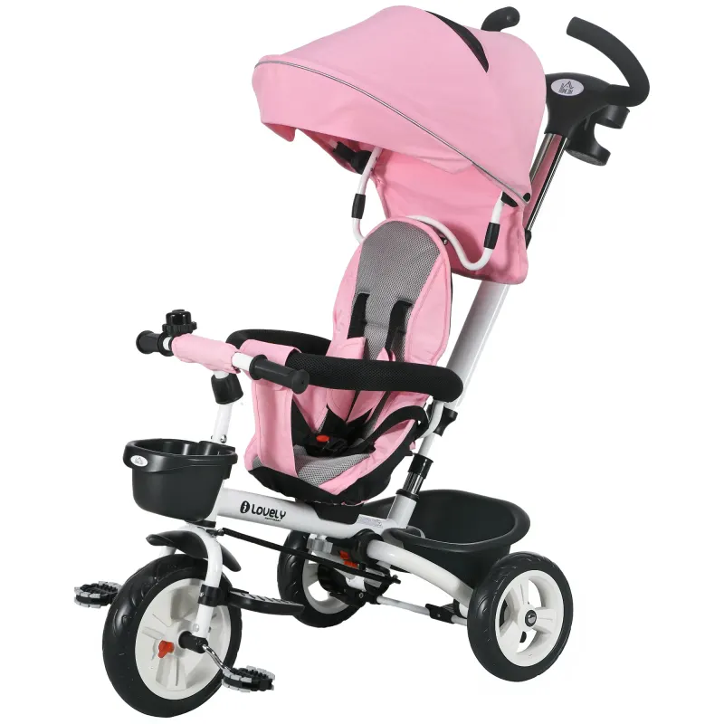 6 in 1 Toddler Tricycle with Parent Push Handle — photo 2