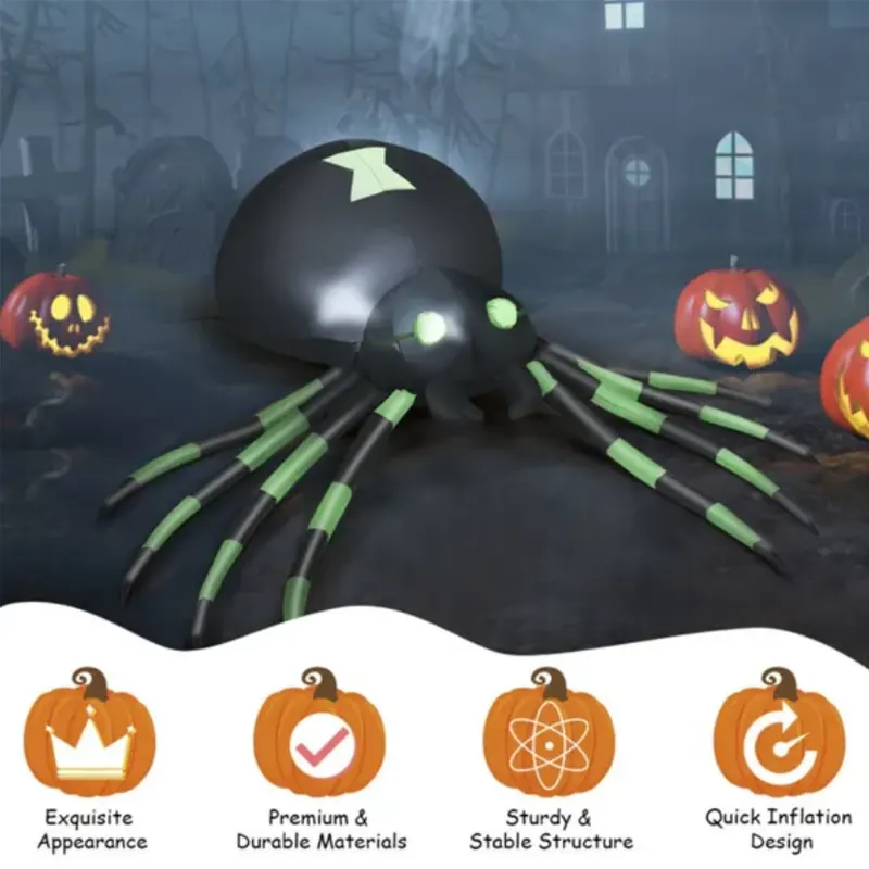 6 Feet Halloween Decorate Inflatable Spider — photo 2