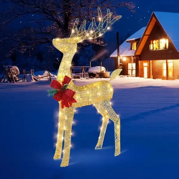 Lighted Christmas Reindeer Outdoor Decorations — photo 2