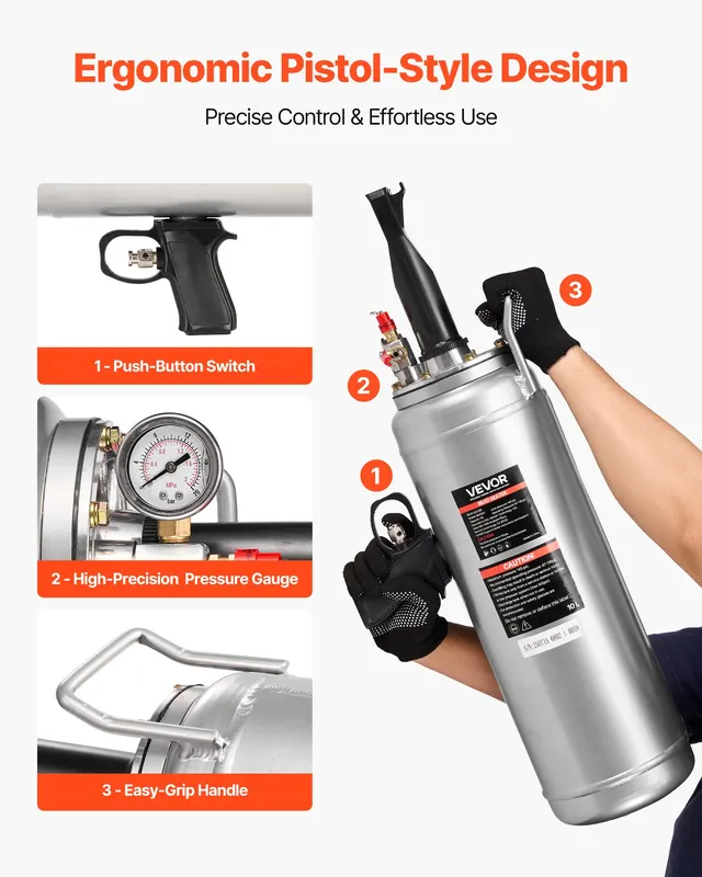 Portable Tire Bead Seater — 2.6 Gal/10 L Air Bead Blaster — photo 2