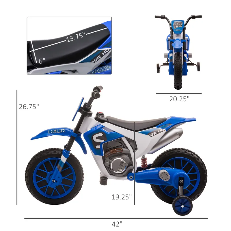 12V Kids Motorcycle w/ Treaded Tires — photo 8