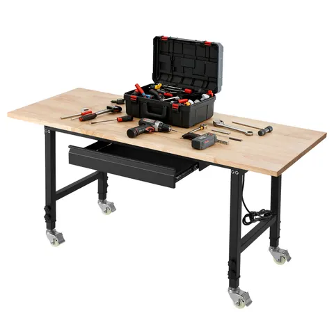 Adjustable Workbench on Wheels