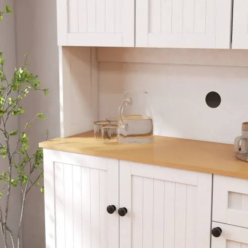 Kitchen Storage Cabinet with Microwave Countertop — photo 3