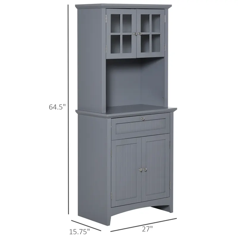 Elegant Buffet with Hutch — Kitchen Pantry Storage Cabinet — photo 6