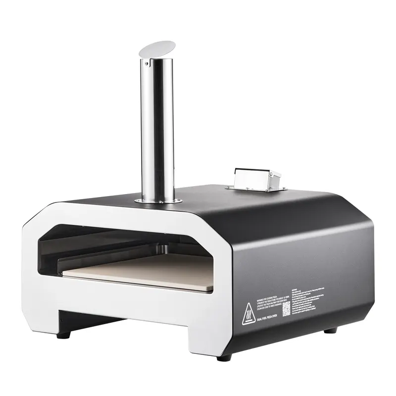 Dual Fuel Pizza Oven Outdoor — 16 in Wood Fire & Propane Gas