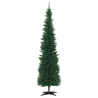 7' PVC Slim Pencil Artificial Christmas Tree 390 Branch Tips