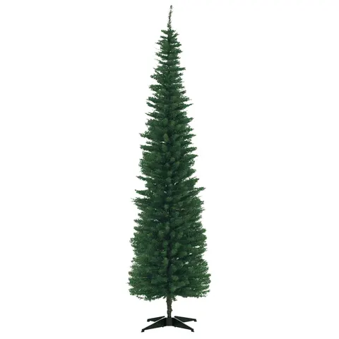 7' PVC Slim Pencil Artificial Christmas Tree 390 Branch Tips