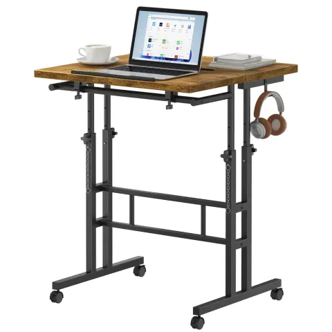 24Inch Manual Height Adjustable Split Top Standing Desk