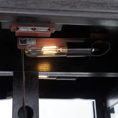 Lighted Glass Curio Display Cabinet — photo 8