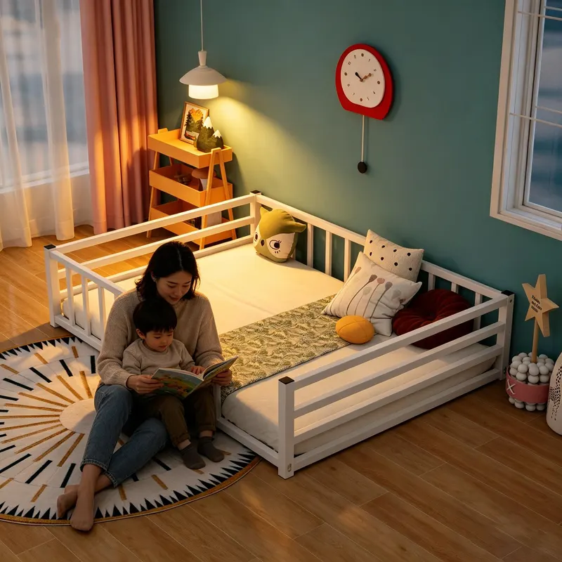 Full Size Floor Bed β Low Profile Metal Platform with Heavy Duty β photo 8