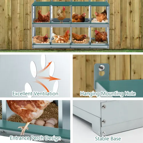 8 Compartment Chicken Nesting Boxes — photo 4