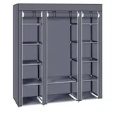 69 Portable Clothes Closet Wardrobe Storage Organizer with Non — photo 4