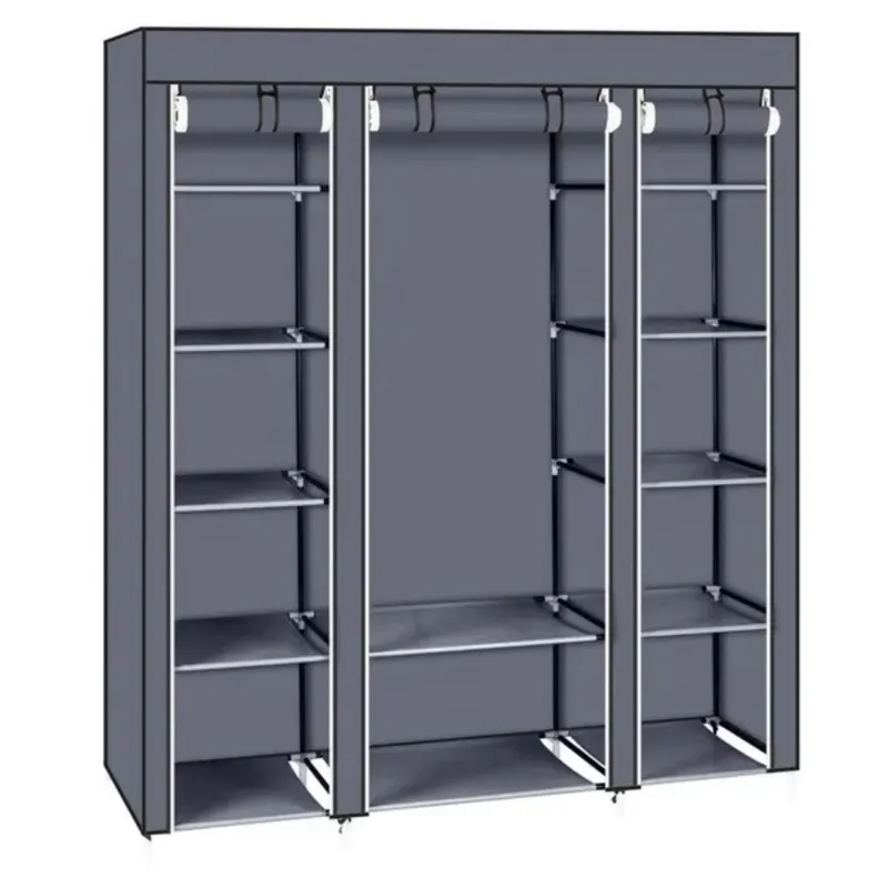 69 Portable Clothes Closet Wardrobe Storage Organizer with Non — photo 4
