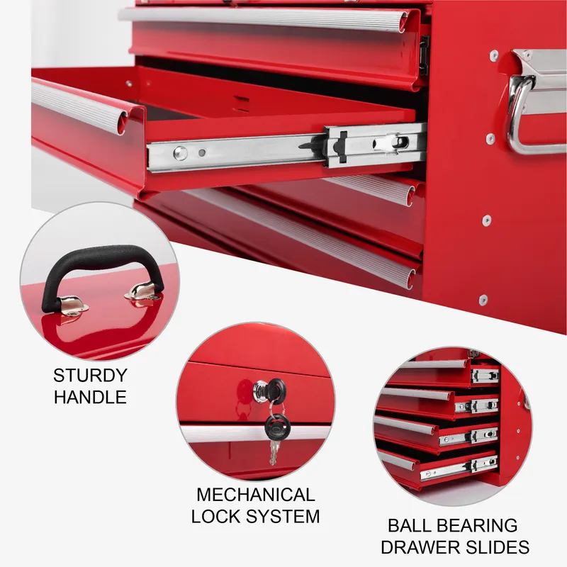 Heavy Duty Metal Tool Box — 21-inch — photo 2