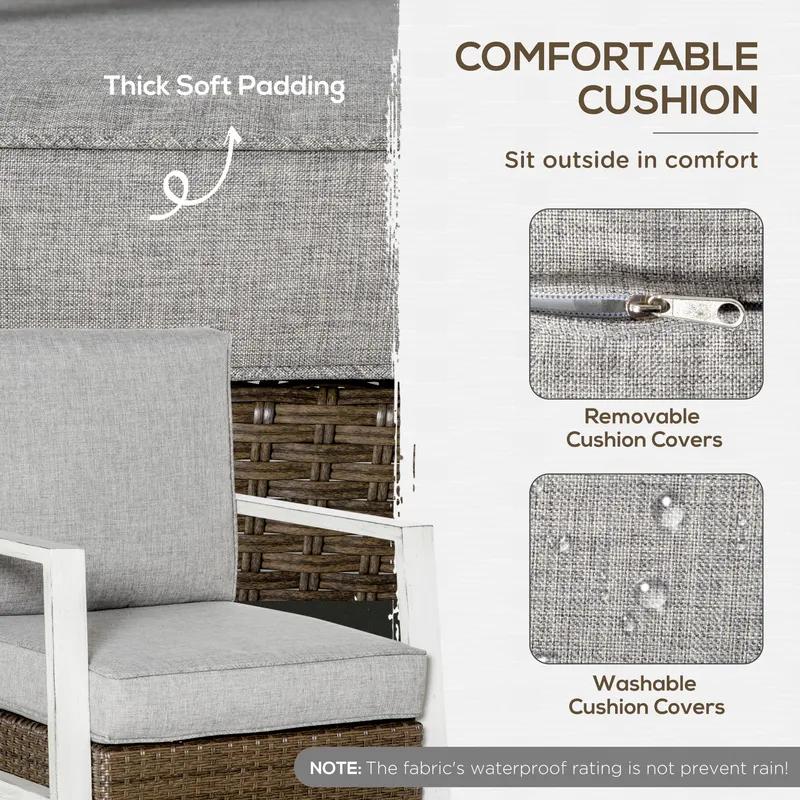 Aluminum Patio Furniture Set β 5 Piece Modern Outdoor β photo 4