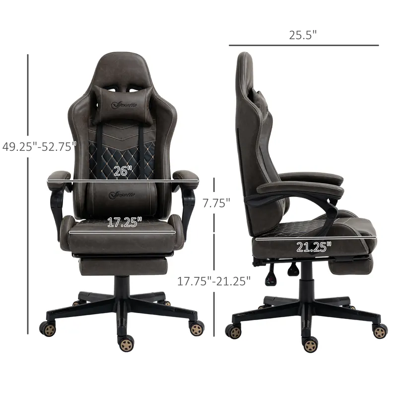 Racing Gaming Chair Diamond PU Leather Office Gamer Chair High β photo 4