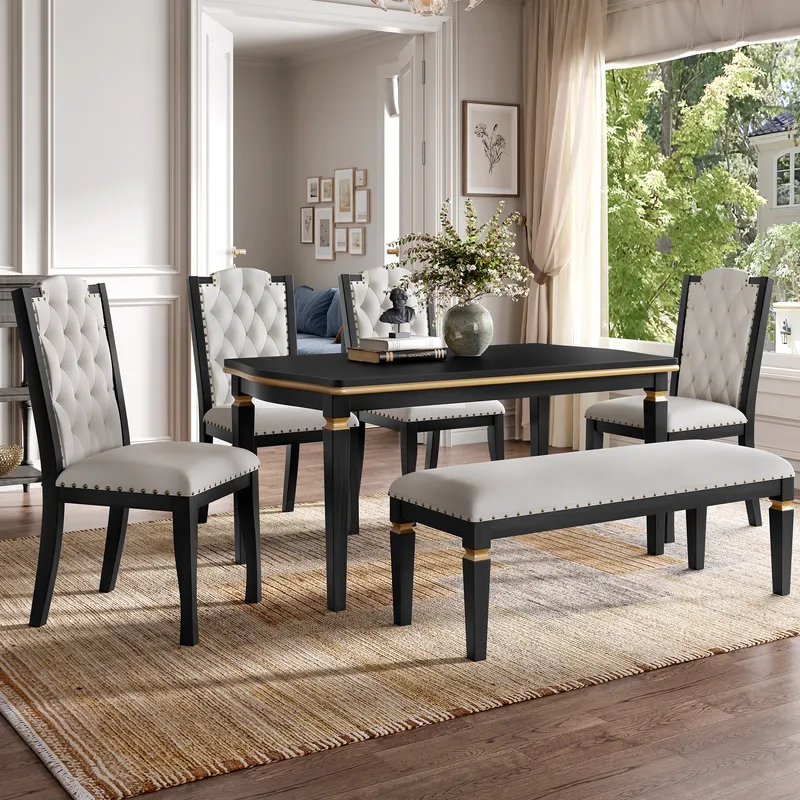 6-Piece Kitchen Dining Table Set