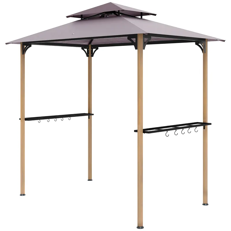 Grill Gazebo — Double Tiered Barbecue Grill Gazebo Shelter